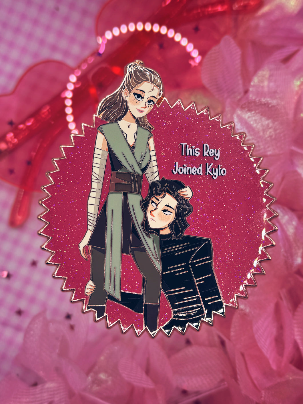 Reylo Barbie TLJ Pin