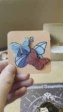 Load and play video in Gallery viewer, Pair of Butterfly Mini Pin Fillers, Enamel Pin
