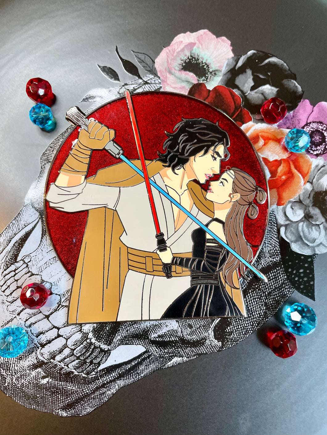 Jedi Ben & Dark Rey AU Pin by Vivsketchess