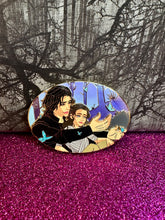 Load image into Gallery viewer, Dyad in the Woods Pin by Vivsketchess Collab with Peachier Pins
