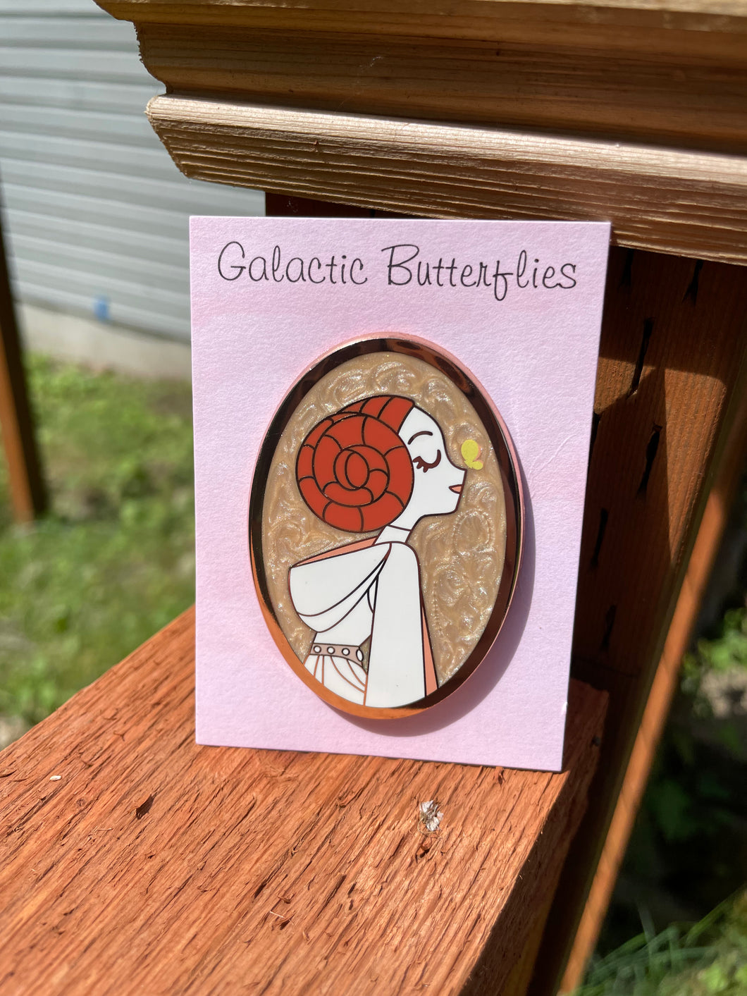 Galactic Butterflies Princess Enamel Pin, Force Universe