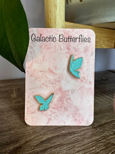 Load image into Gallery viewer, Blue Butterflies Enamel Pins
